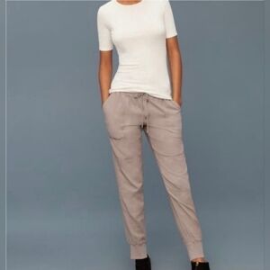 Community Aritzia Khaki Beige Utility Cargo Jogger Utility Pants S Cotton Y2K